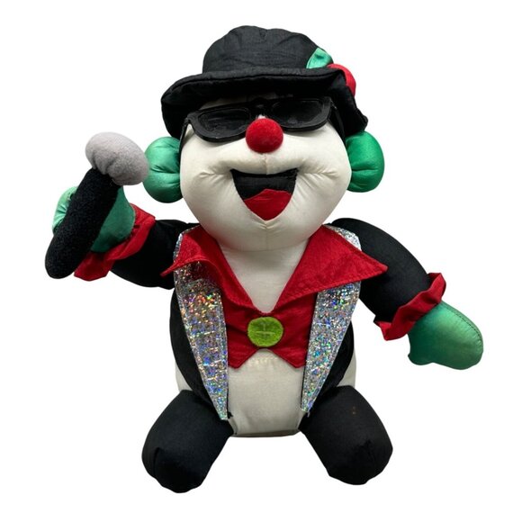parts only Christmas Animated Snowman Plush Santa Claus is Coming to Town READ - Picture 1 of 8
